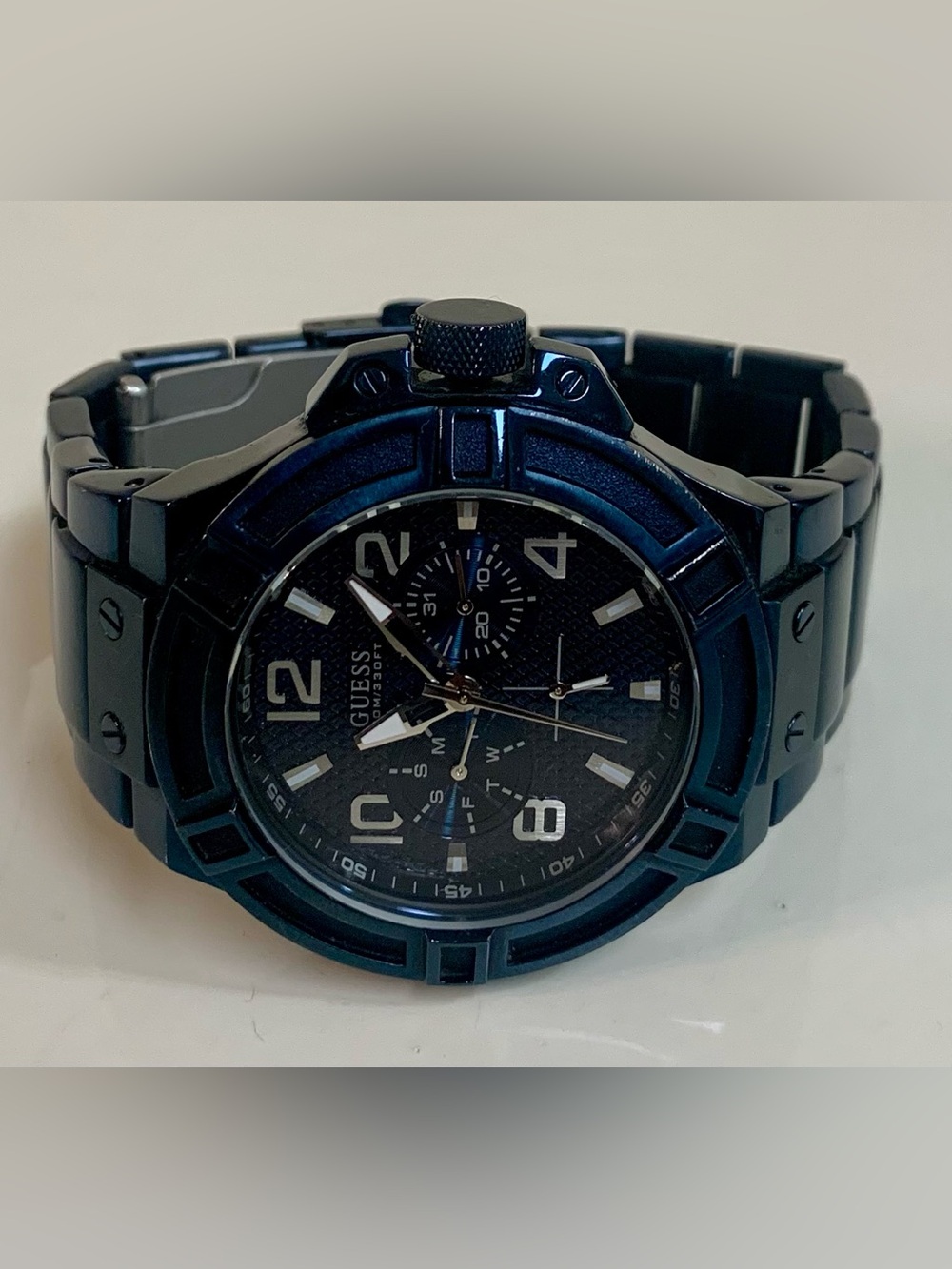 Blue Guess Rigor Multi-Function Men's Watch - W0218G4 - Picture 6 of 9